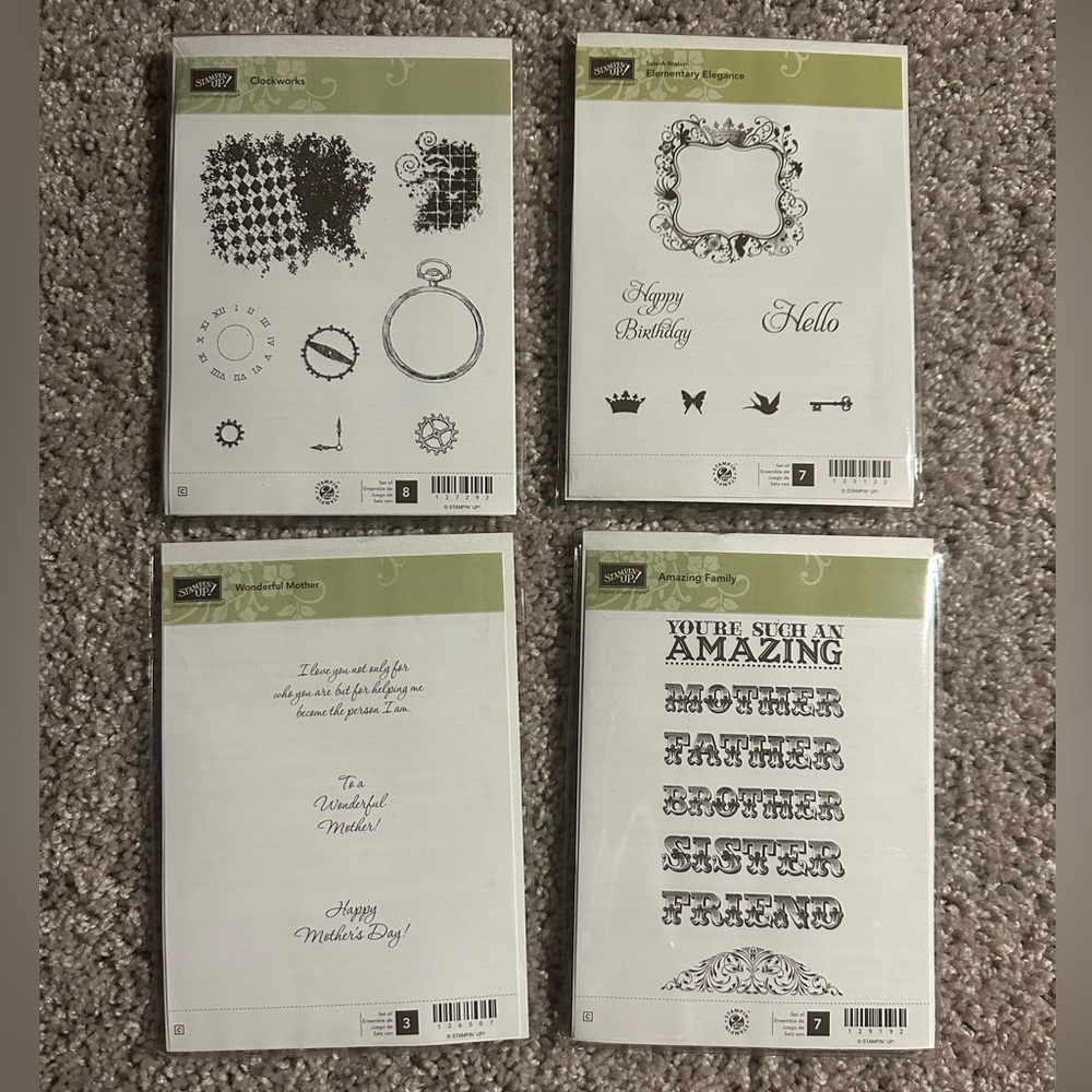 Stampin Up Bundle set of Stamps